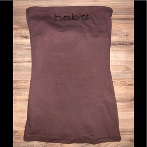 Bebe long length tube top Sz L